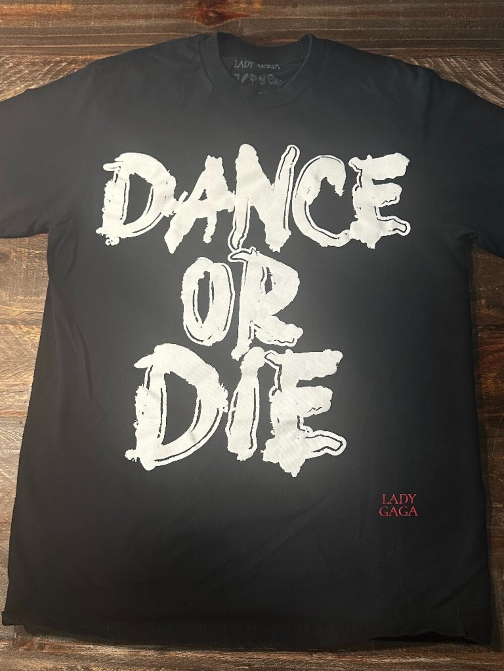 Lady Gaga Mayhem Ball authentic DANCE OR DIE tour shirt. Medium, like new